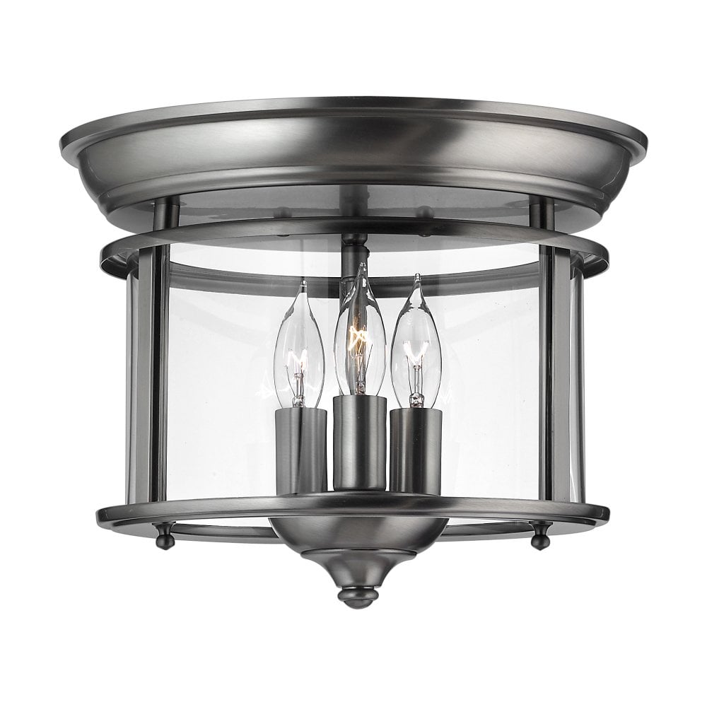 HK/GENTRY/F PW Gentry Flush Mount Pewter