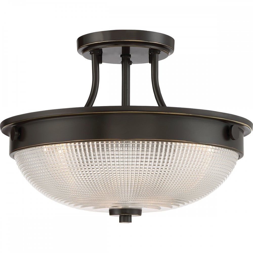 QZ/MANTLE/SF PN Mantle 2 Light Semi-flush