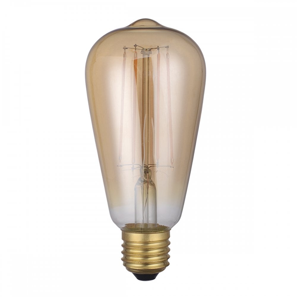 Dar Pack Of 5 E27 4w LED Dimmable Vintage Rustic Lamp