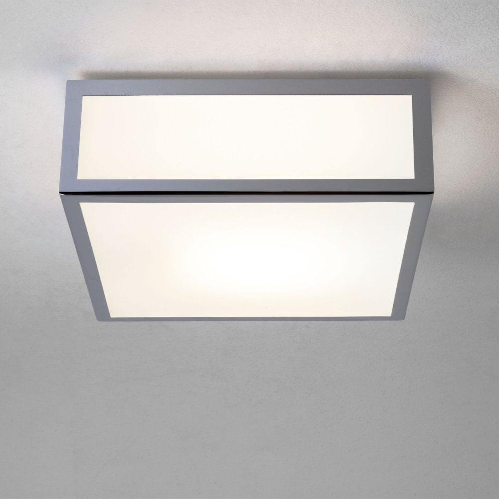 1121009 Mashiko 200 Square Bathroom Ceiling Light Polished Chrome