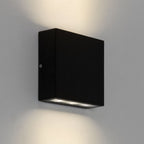 1331002 Elis Twin LED Outdoor Wall Light Textured Black