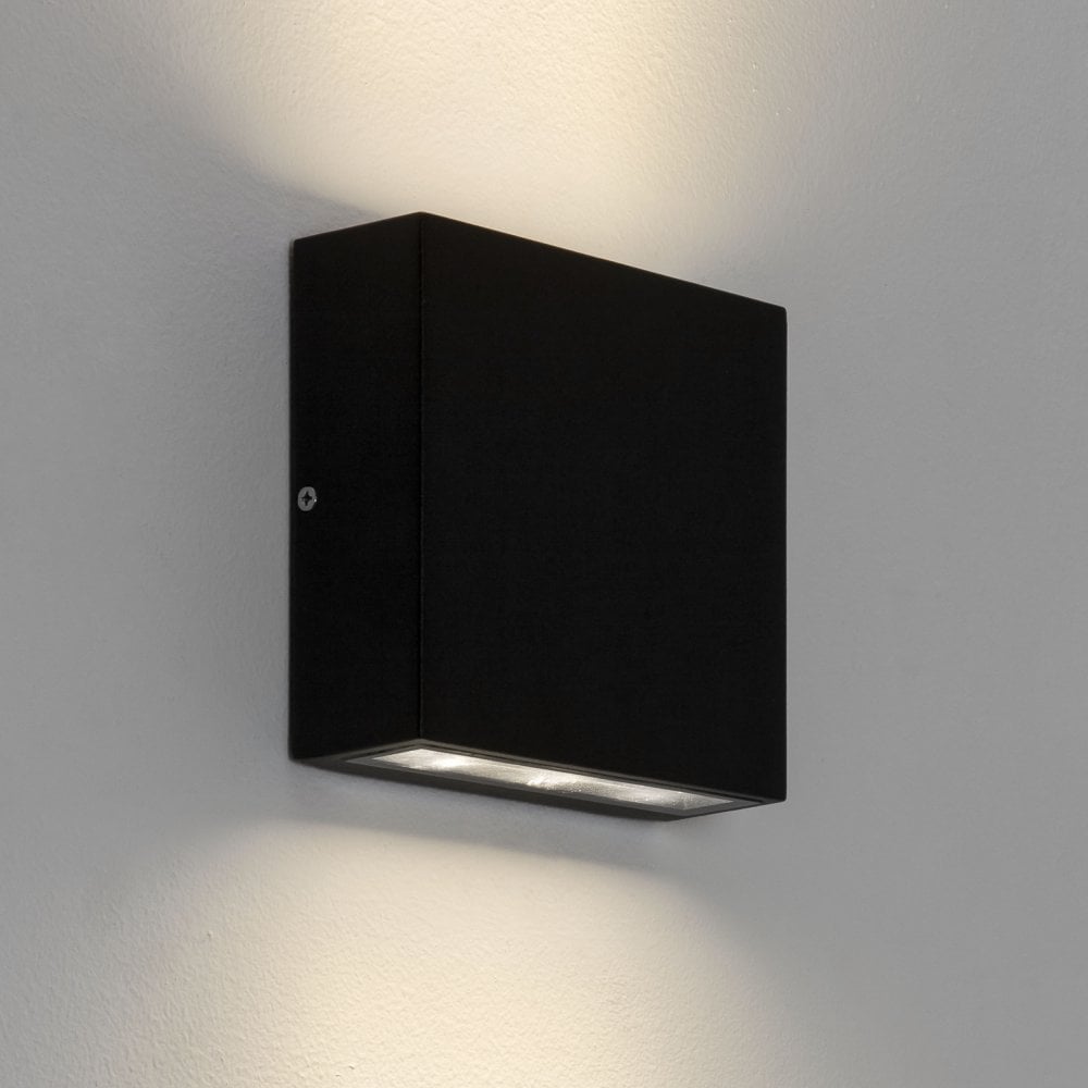Elis Twin LED Outdoor Wall  Light Textured Black