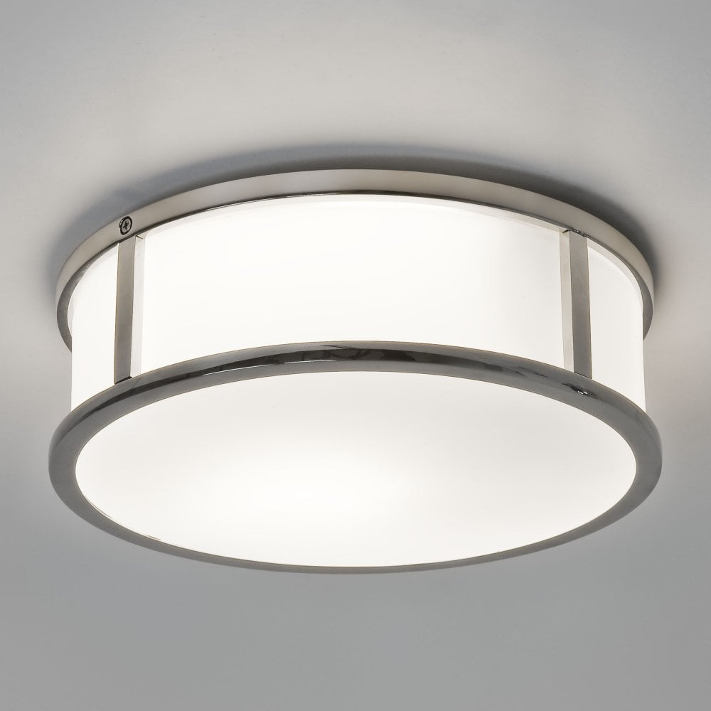 1121021 Mashiko Round 230 Bathroom Ceiling Light Polished Chrome