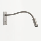 1295002 Leo Switched LED Reading Light Matt Nickel