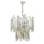 Dar ODI0620 Odile 6 Light 2 Tier Pendant Champagne Gold Crystal