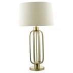 Dar LUC4241 Lucie Table Lamp Satin Brass Shade