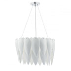 Dar PHI032 Phillipa 3 Light Pendant White Ceramic