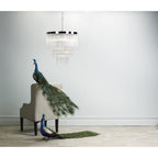 Dar ISL3450 Isla 7 Light Pendant Polished Chrome/ Clear Glass