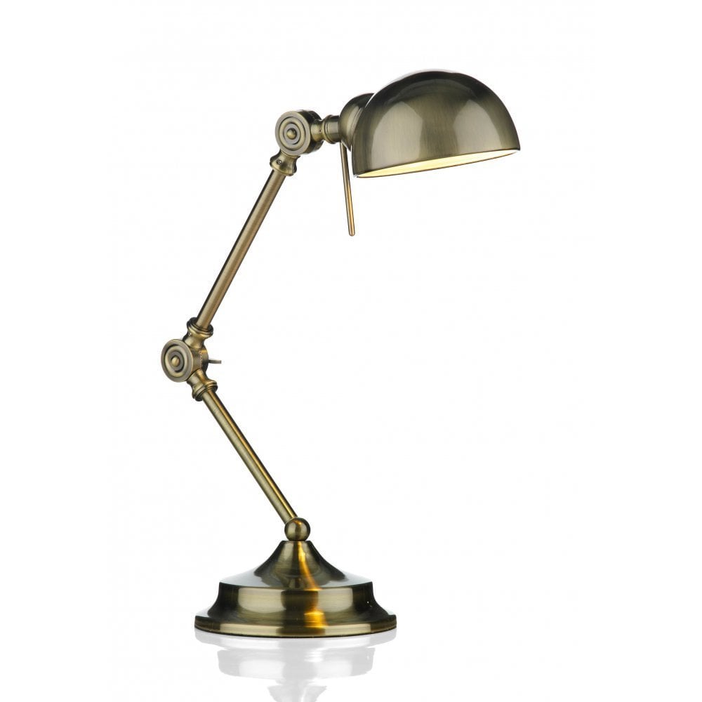 Dar RAN4075 Ranger Table Lamp-brass