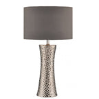 Dar BOK4232/X Bokara Table Lamp Silver With Shade