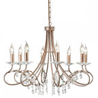 CRT8 SILVER/GOLD Christina Eight Light Chandelier Silver/gold