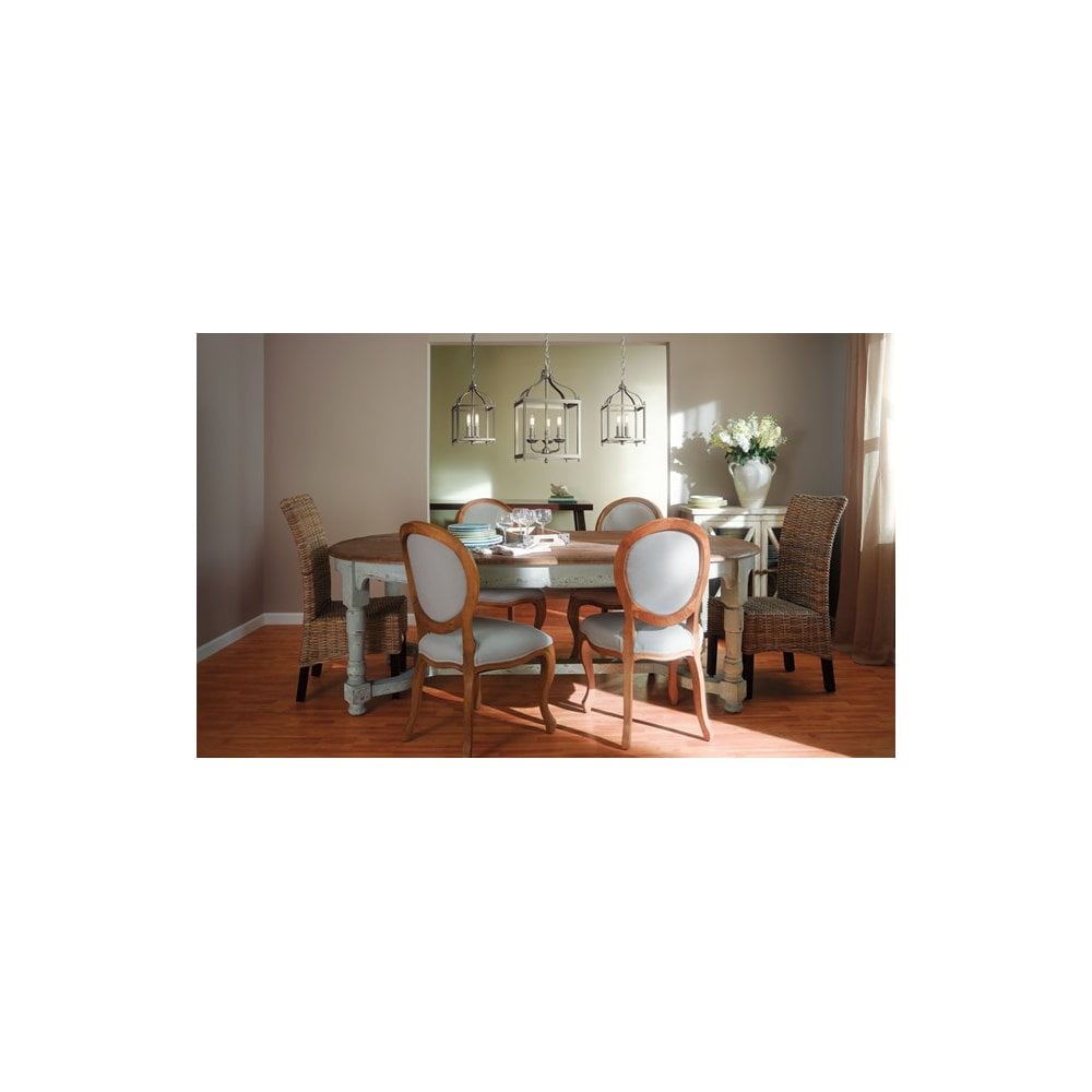 KL/LARKIN/P/M NI Larkin Medium Pendant Brushed Nickel (S)