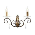 AML2 BRONZE Amarilli Two Light Wall Light Bronze/gold