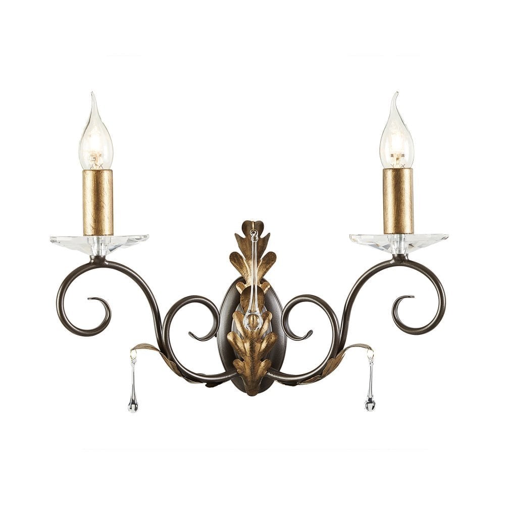 AML2 BRONZE Amarilli Two Light Wall Light Bronze/gold