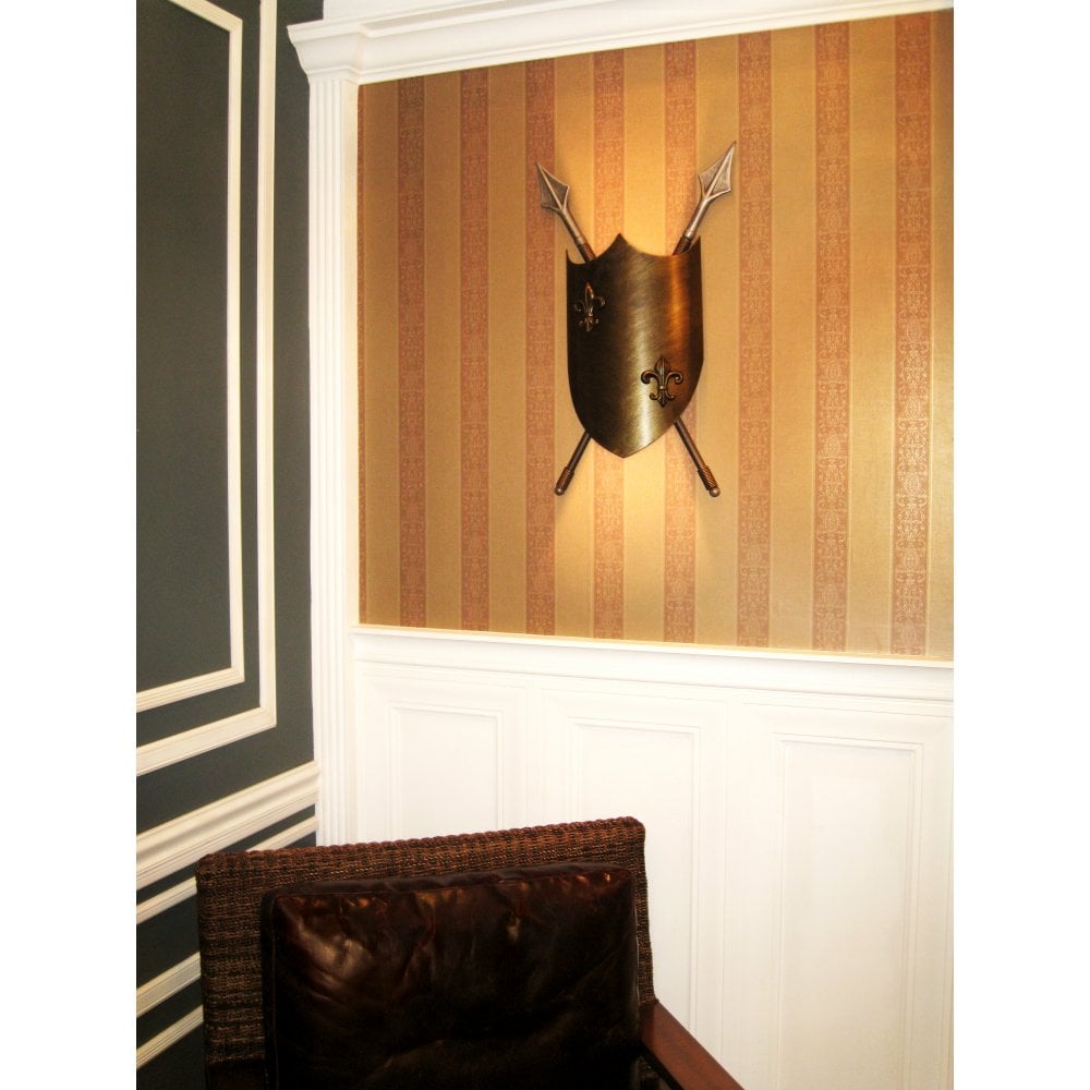 CRUSADER W/L Crusader Two Light Wall Light Burnished Bronze
