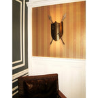 CRUSADER W/L Crusader Two Light Wall Light Burnished Bronze