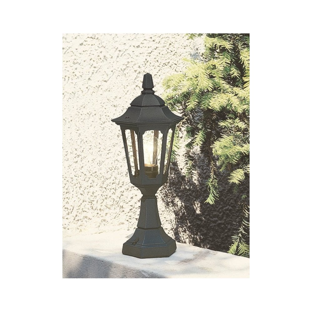 PRM4 BLACK Parish Mini Pedestal Lantern Black