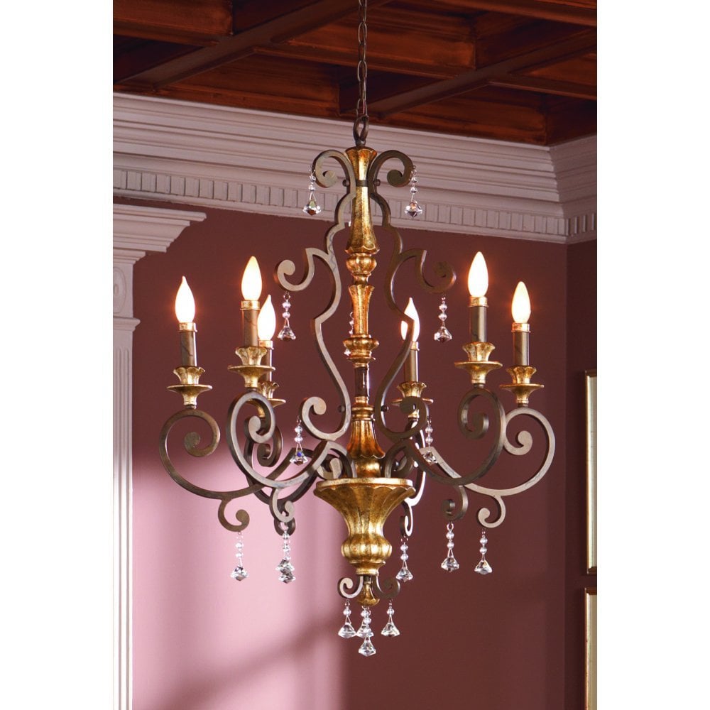 QZ/MARQUETTE6/A Marquette 6 Light Chandelier