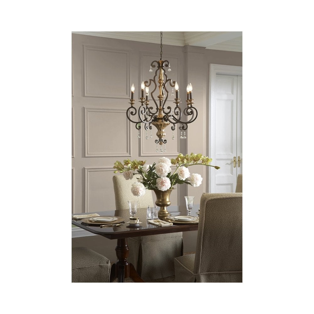 QZ/MARQUETTE6/A Marquette 6 Light Chandelier