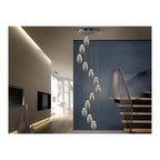584541 Nebula 12 LED Light Pendant Chrome Clear