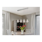 394460 Taccia 4 LED Light Bar Pendant Chrome Clear