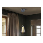 394318 Taccia 1 LED Light Pendant Chrome Clear (S)