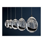 783618 Rocio 5 Light LED Bar Pendant Chrome Clear