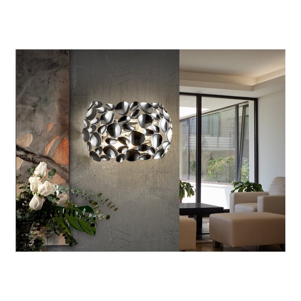 266724 Narisa 2 Light Wall Light Chrome