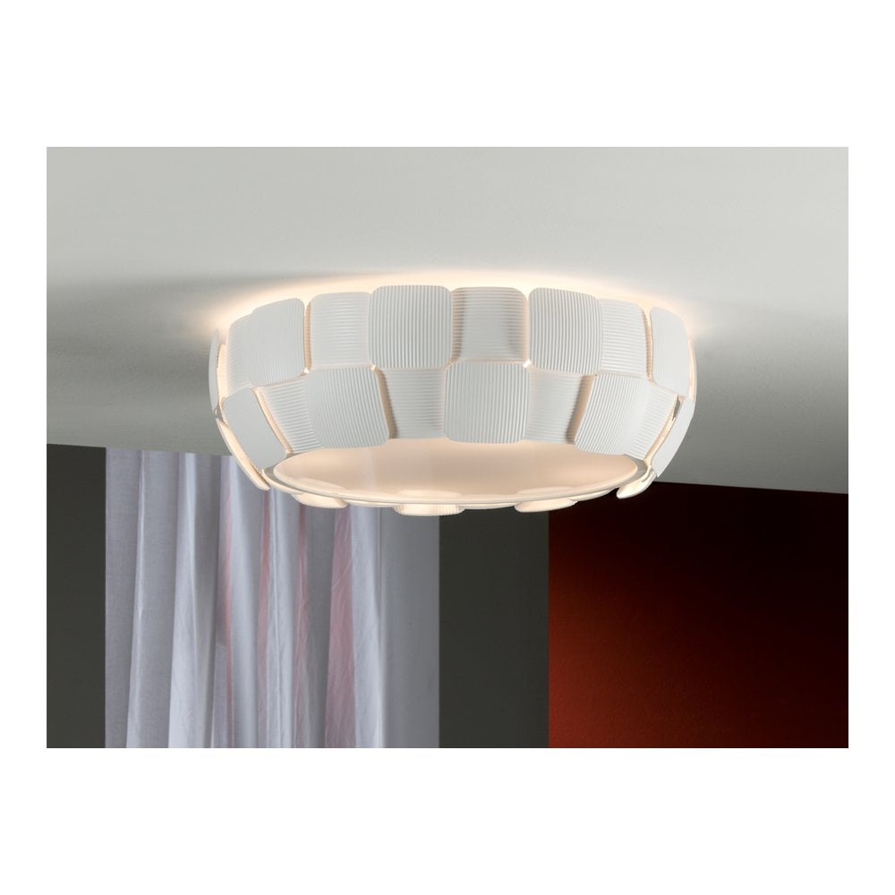 124011 Quios 4 Light Ceiling Light White