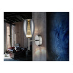584659 Nebula LED Wall Light Chrome Clear