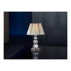 662110UK Mercury 1 Light Table Lamp Chrome Clear Silver
