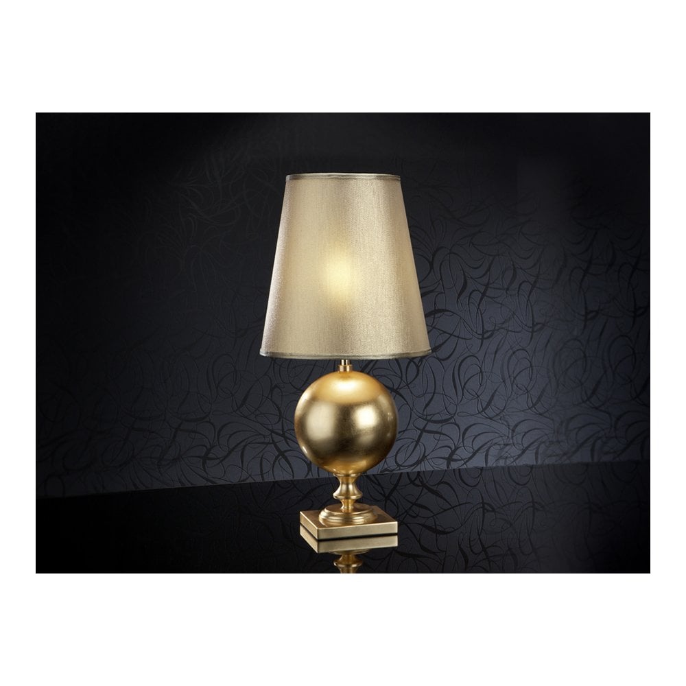 664443UK Terra 1 Light Table Lamp Gold (S)