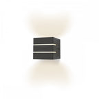 Dar CAC2139 Cacheta Wall Light Grey Opal LED IP44 (SD)