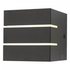 Dar CAC2139 Cacheta Wall Light Grey Opal LED IP44 (SD)