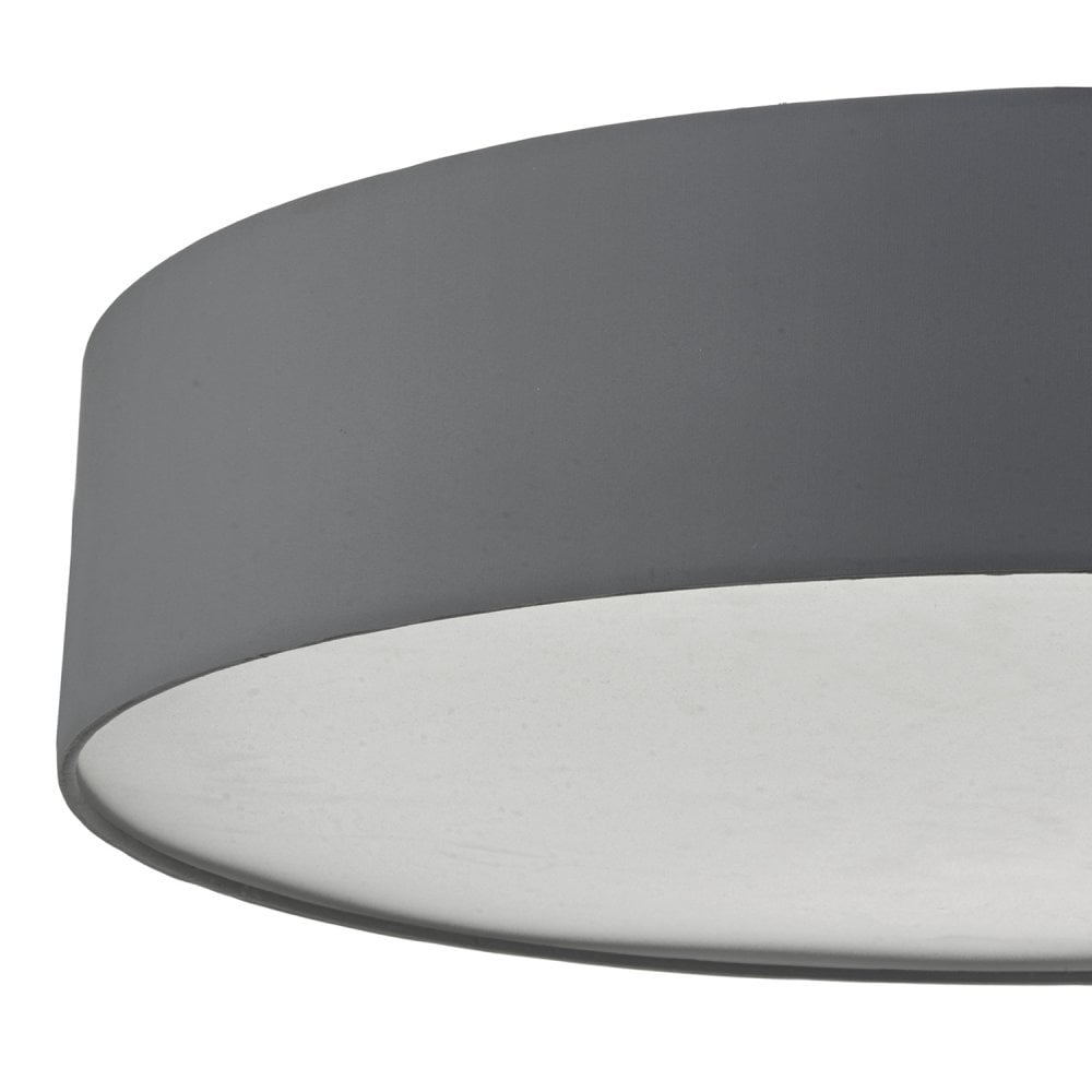 Dar CIE4839 Cierro 6 Light Flush Grey