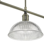 Dar DAR0375 Dara 3 Light Bar Pendant Antique Brass Glass