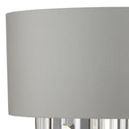 Dar HAL0939 Halle Wall Light Grey Crystal Cw Shade