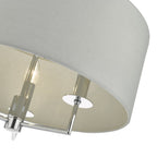 Dar JAM0339 Jamelia 3 Light Pendant Polished Chrome Grey