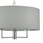 Dar JAM0339 Jamelia 3 Light Pendant Polished Chrome Grey