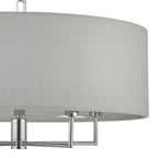 Dar JAM0539 Jamelia 5 Light Pendant Polished Chrome Grey
