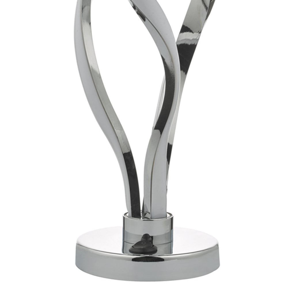 Dar JIV4268 Jive Table Lamp Aluminium White LED