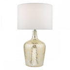 Dar LOL4232 Lolek Table Lamp Silver Glass With Shade