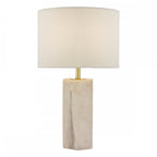 Dar NAL4203 Nalani Table Lamp Pink Marble Effect With Shade