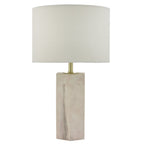 Dar NAL4203 Nalani Table Lamp Pink Marble Effect With Shade