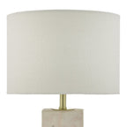 Dar NAL4203 Nalani Table Lamp Pink Marble Effect With Shade