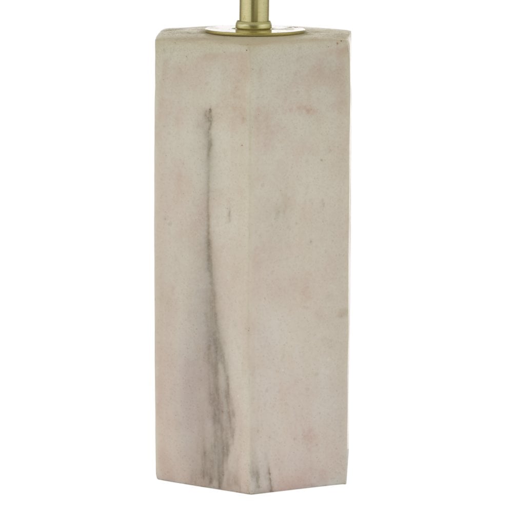 Dar NAL4203 Nalani Table Lamp Pink Marble Effect With Shade