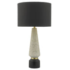 Dar ONO4255 Onora Table Lamp White Black With Shade