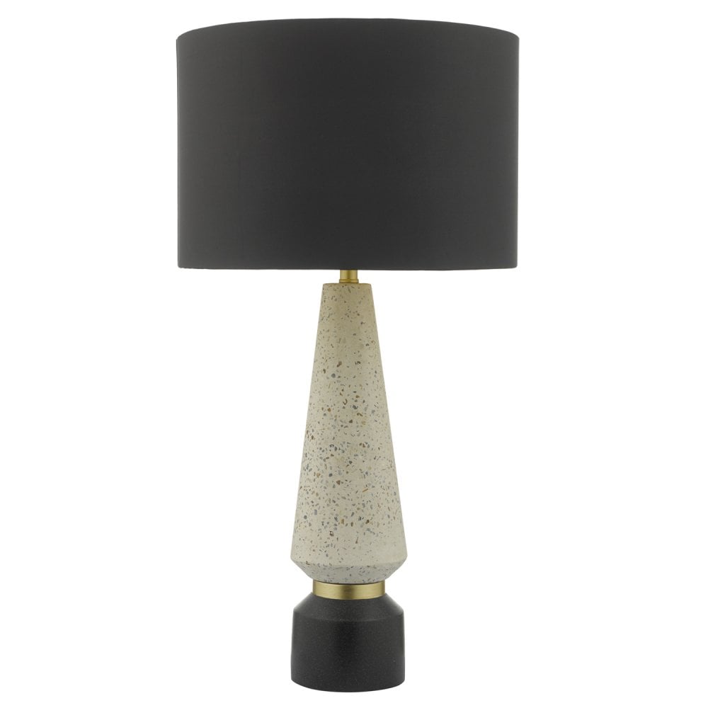 Dar ONO4255 Onora Table Lamp White Black With Shade