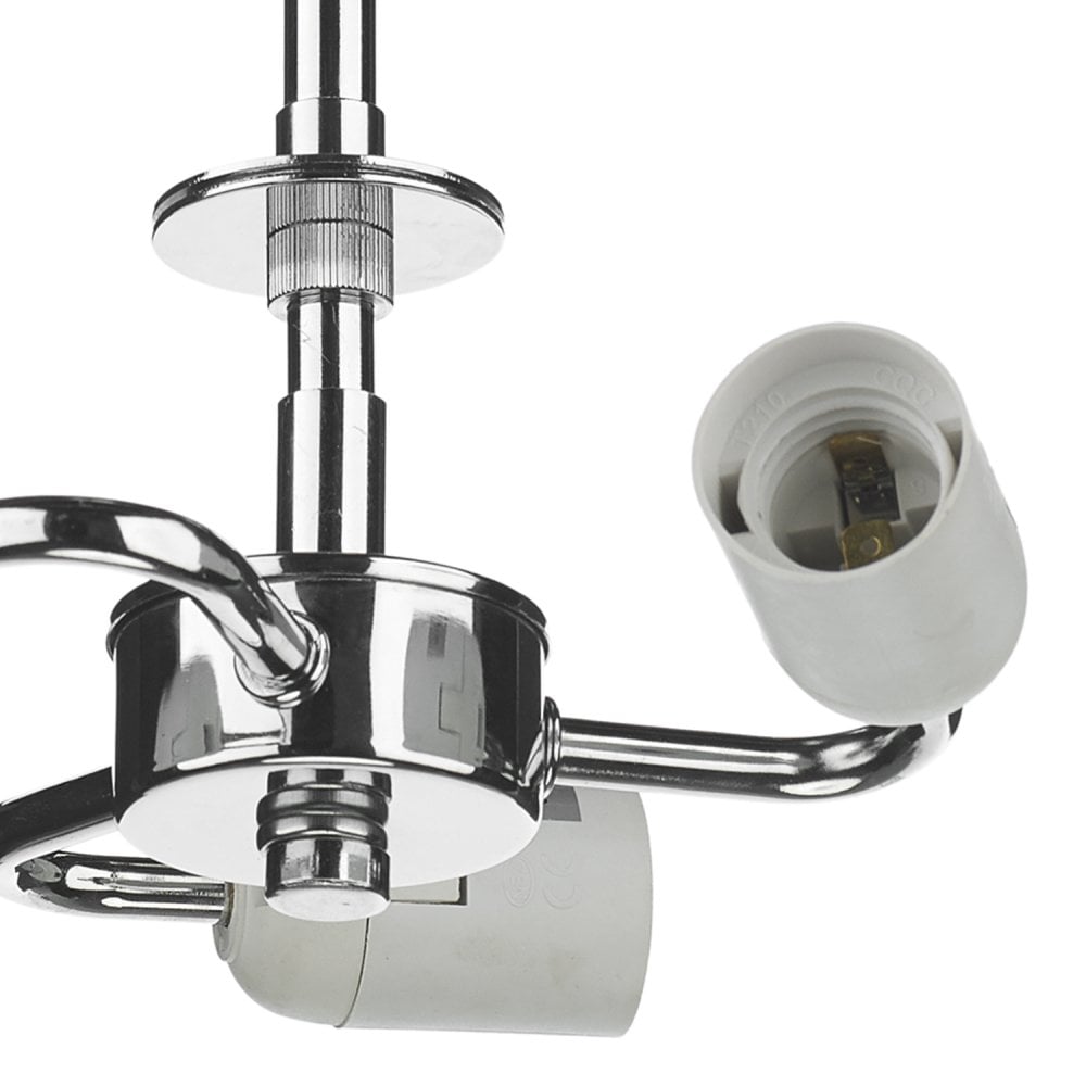 Dar SF5350 Semi Flush Suspension Polished Chrome