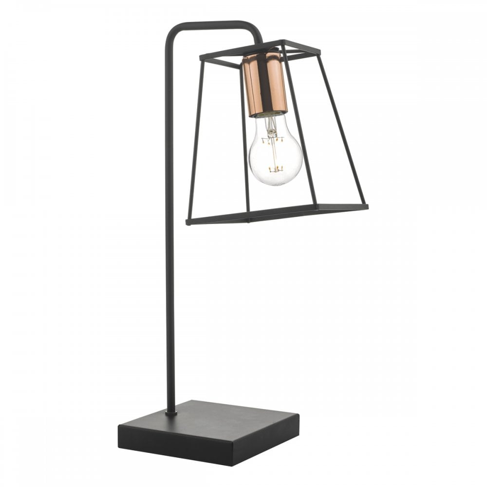 Tower Table  Lamp Black Copper